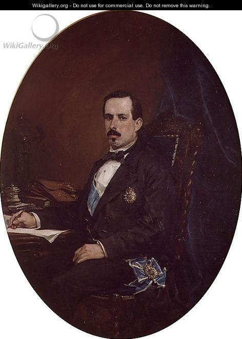 Retrato del Ministro de Fomento Manuel Ruiz Zorrilla (Portrait of Ministro de Fomento Manuel Ruiz Zorrilla) - Francisco Domingo Marques