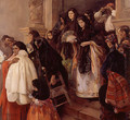 La salida de misa en Rocafort (The end of the mass in Rocafort) - José Benlliure Ortiz