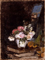 Flores y libros (Flowers and books) - Ignacio Pinazo Camarlench