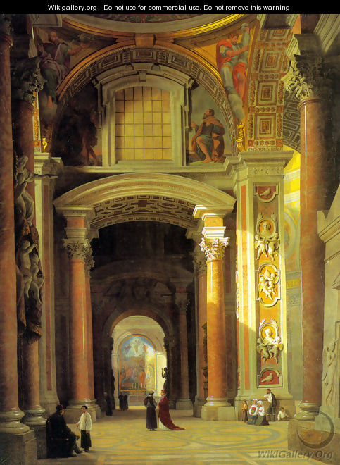 Interior of St. Peters, Rome - Heinrich Hansen