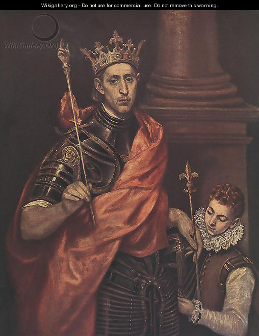 A Saintly King - El Greco (Domenikos Theotokopoulos)