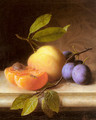 Stilleben Mit Pfirsich Und Pflaumen (Still Life with Peaches and Prunes) - Joseph Peter Wilms