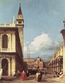 The Piazzetta, Looking toward the Clock Tower - (Giovanni Antonio Canal) Canaletto