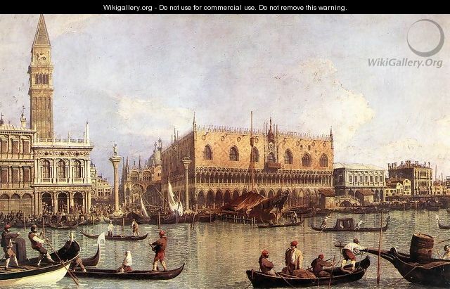 Palazzo Ducale and the Piazza di San Marco - (Giovanni Antonio Canal) Canaletto