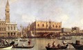 Palazzo Ducale and the Piazza di San Marco - (Giovanni Antonio Canal) Canaletto