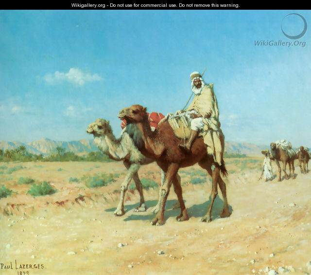 In the Desert - Jean Baptiste Paul Lazerges