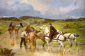 Changing Horses - Pierre Auguste Brunet-Houard