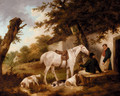 Travellers Resting Outside The Bell Inn - George Morland