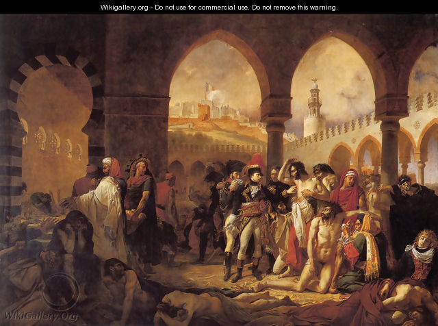 Bonaparte Visiting the Pesthouse in Jaffa, March 11, 1799 - Antoine-Jean Gros
