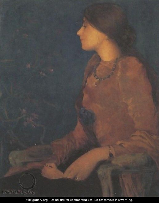 Portrait Of Thadee Caroline Jacquet - Edmond-Francois Aman-Jean