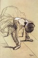 Seated Dancer Adjusting Her Shoes - Edgar Degas