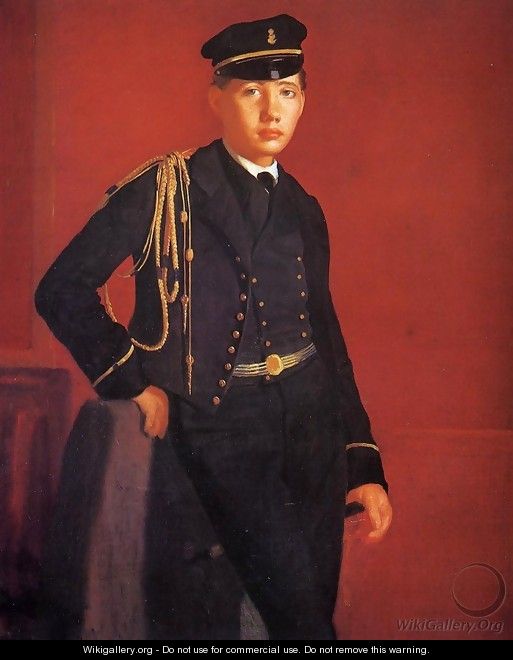 Achille De Gas In The Uniform Of A Cadet - Edgar Degas