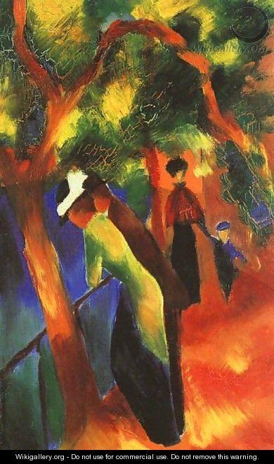 Sunlight Walk (Sonniger Weg) 1913 - August Macke