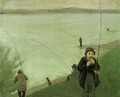 Fishing At The Rhine - August Macke