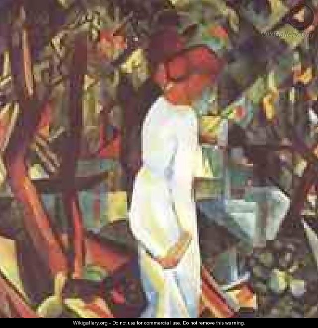 A Couple In The Forest - August Macke