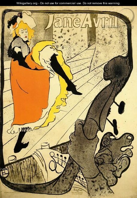 Jane Avril Iii - Henri De Toulouse-Lautrec