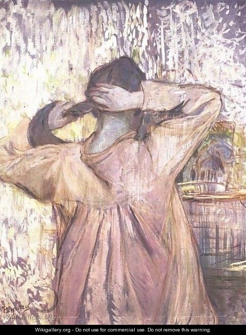 Combing - Henri De Toulouse-Lautrec