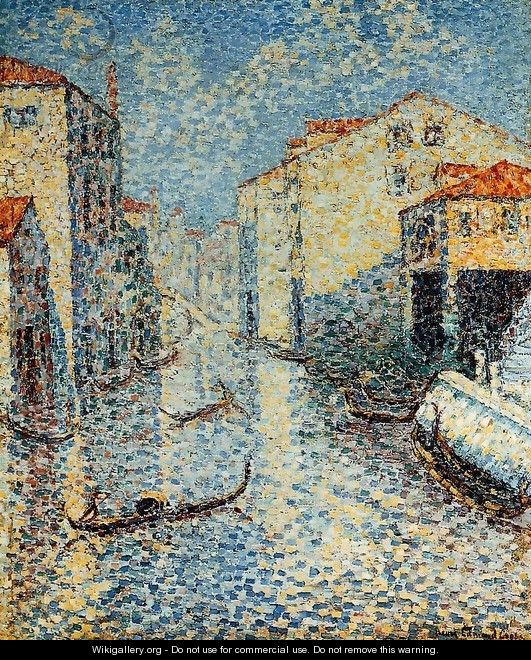 A Venetian Canal - Henri Edmond Cross A Venetian Canal - Henri Edmond Cross