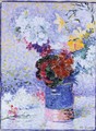 Flowers In A Glass - Henri Edmond Cross