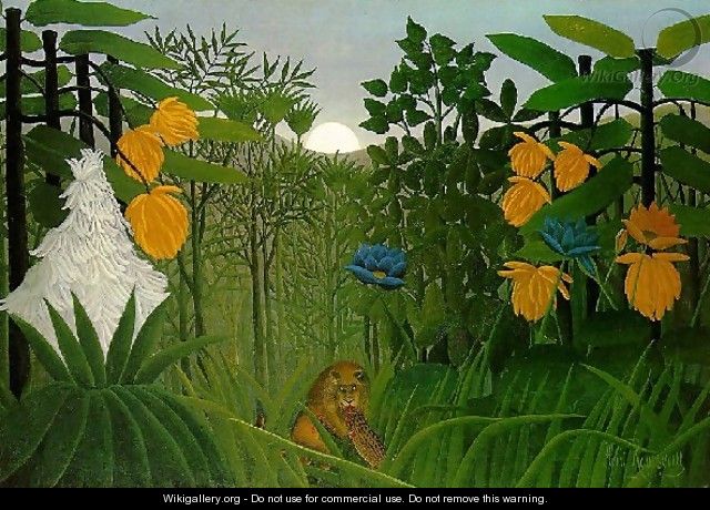 The Repast Of The Lion - Henri Julien Rousseau