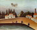 The Fishermen And The Biplane - Henri Julien Rousseau