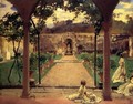 At Torre Galli Ladies In A Garden - John Singer Sargent