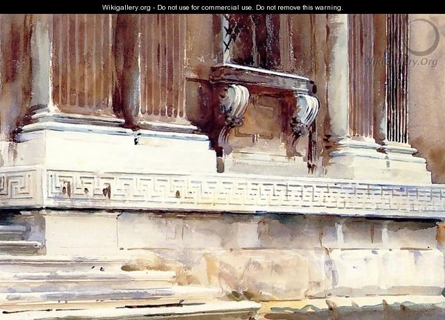 Base Of A Palace - John Singer Sargent