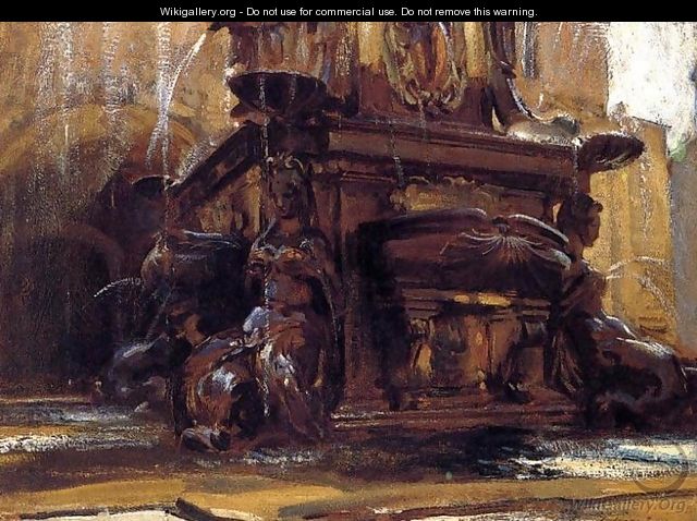 Fountain At Bologna - John Singer Sargent