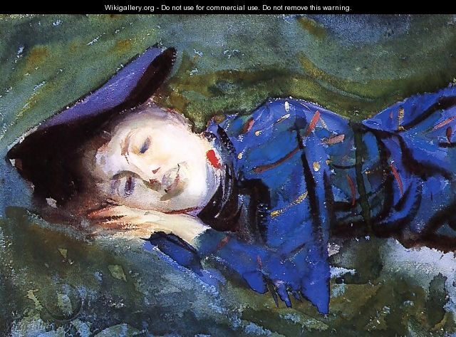 Violet Resting On The Grass - John Singer Sargent