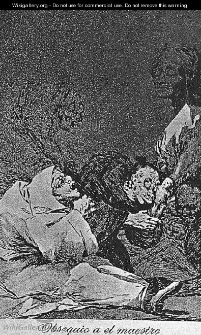 Caprichos Plate 47 Homage To The Master - Francisco De Goya y Lucientes
