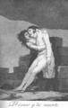 Caprichos Plate 10 Love And Death - Francisco De Goya y Lucientes