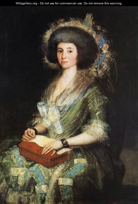 Portrait Of The Wife Of Juan Agustin Cean Bermudez - Francisco De Goya y Lucientes