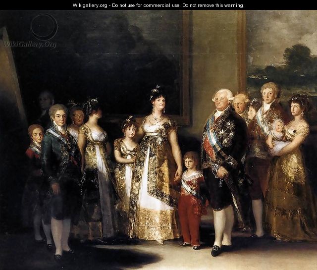 Charles IV And His Family - Francisco De Goya y Lucientes