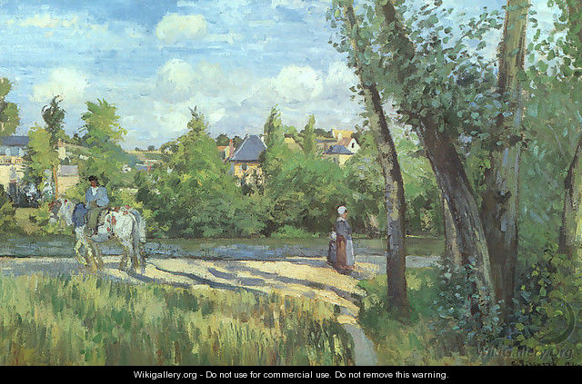 Sunlight on the Road- Pontoise 1874 - Camille Pissarro