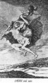 Caprichos Plate 66 Up They Go - Francisco De Goya y Lucientes