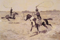 It Was To Be A Lasso Duel To The Death - Frederic Remington