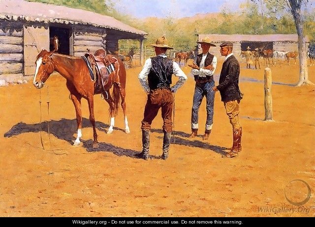 Buying Polo Ponies In The West - Frederic Remington
