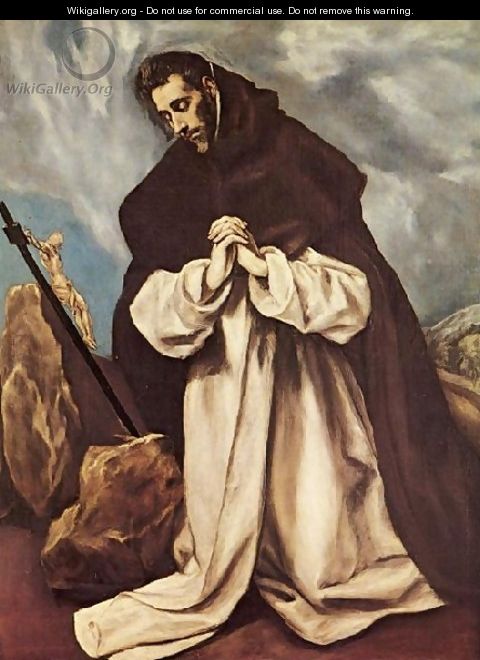 St Dominic in Prayer 1586-90 - El Greco (Domenikos Theotokopoulos)