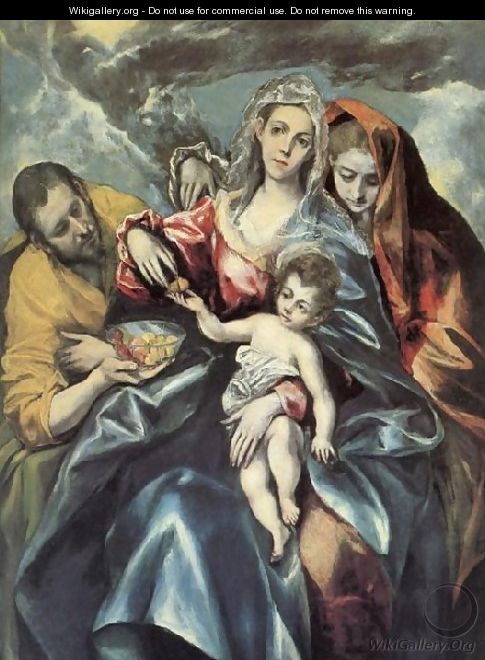 The Holy Family with St Mary Magdalen 1595-1600 - El Greco (Domenikos Theotokopoulos)