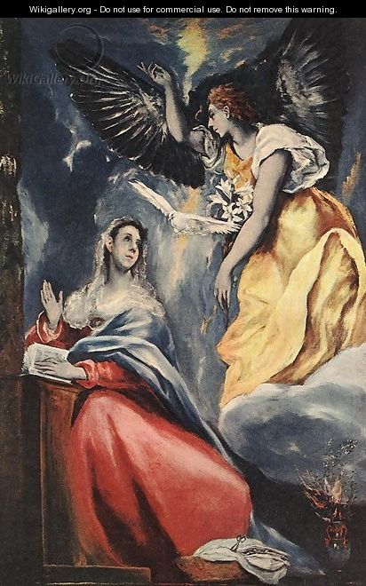 The Annunciation 1600s - El Greco (Domenikos Theotokopoulos)