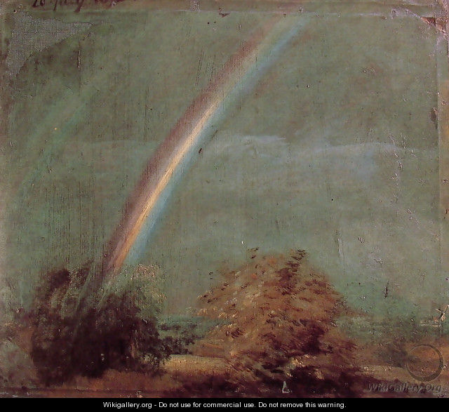 Landscape With A Double Rainbow - John Constable Landscape With A Double Rainbow - John Constable